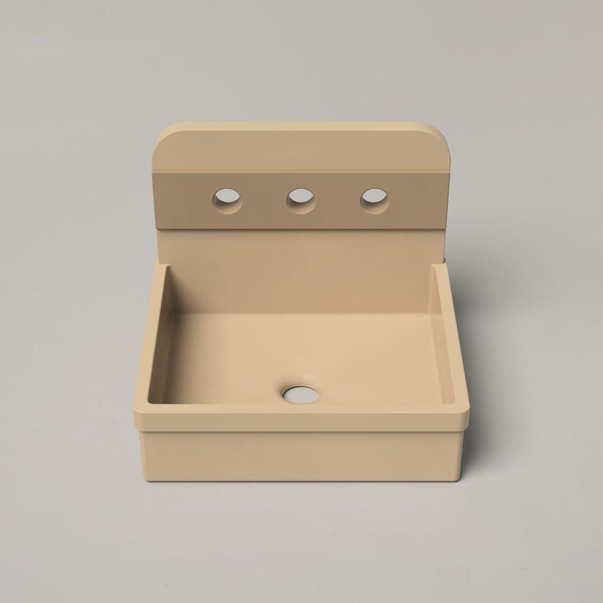 Nood Surface Mount Herbert Basin in Two Tone in Sand