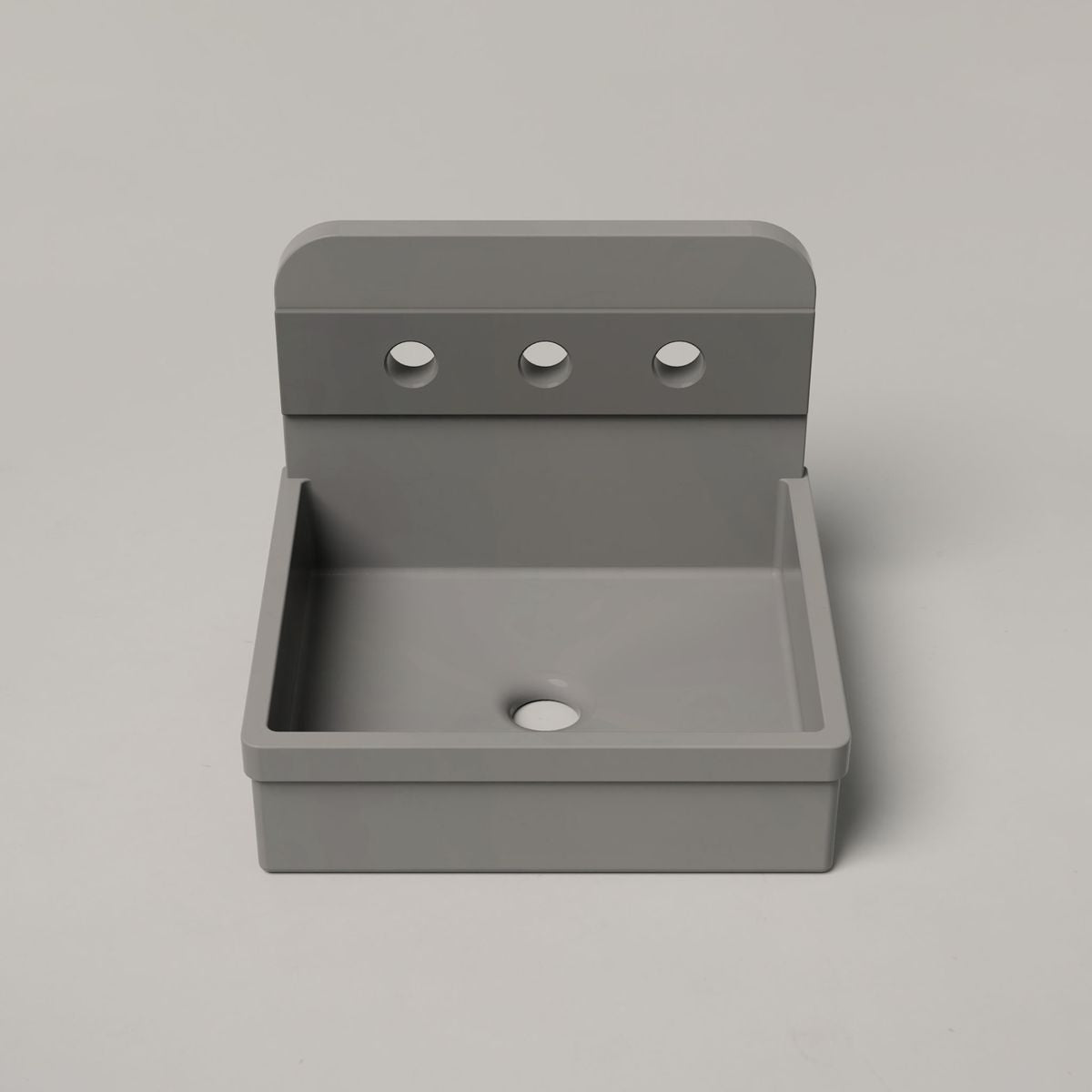 Nood Surface Mount Herbert Basin in Two Tone in Sky Grey