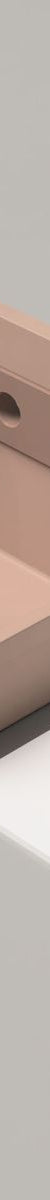 Nood Wall Mount Herbert Basin in Two Tone in Blush Pink