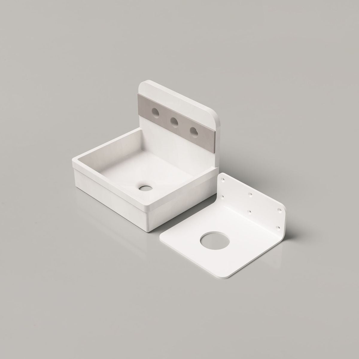Nood Wall Mount Herbert Basin in Two Tone in Ivory