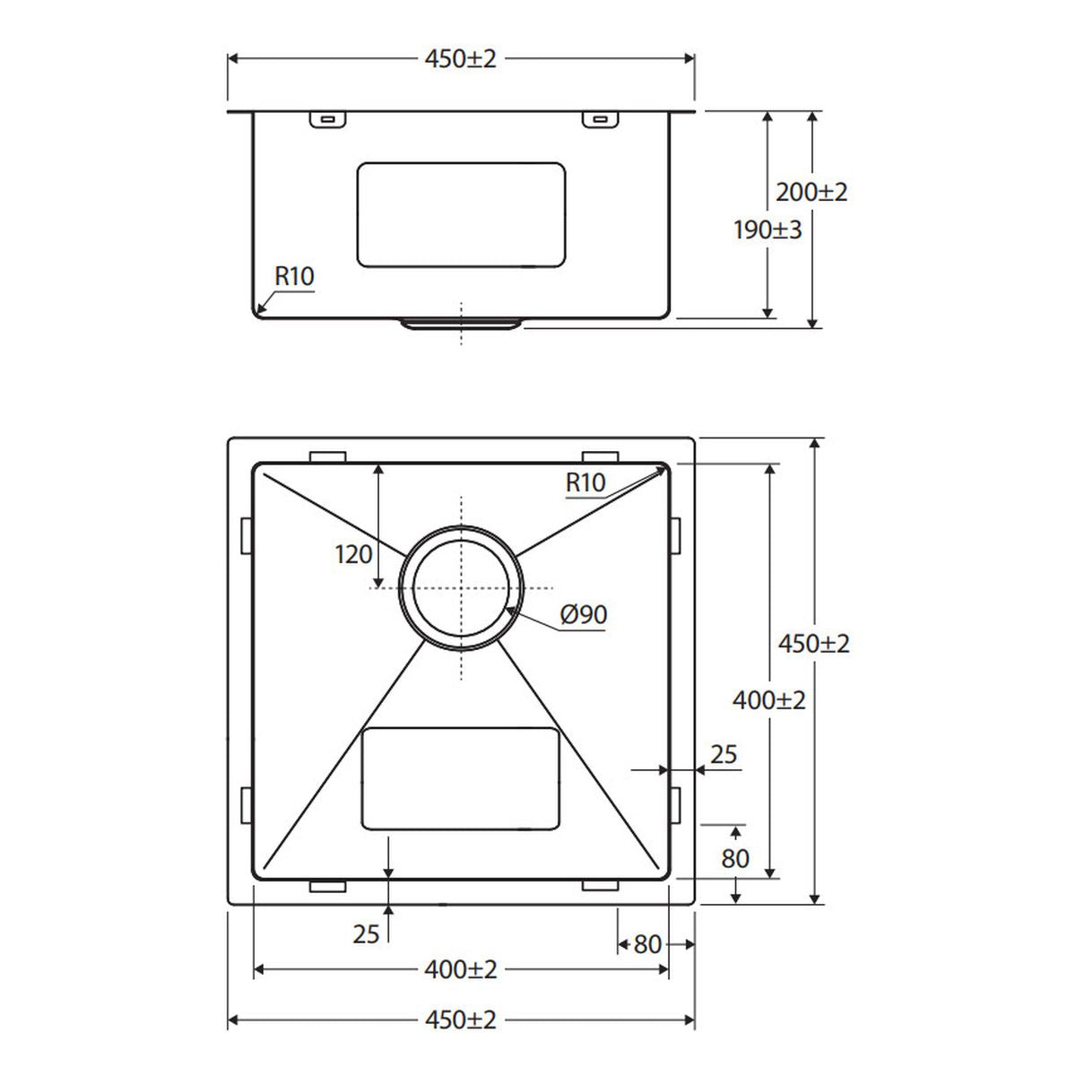 Fienza Hana 32L Single Kitchen Sink, Brushed Copper
