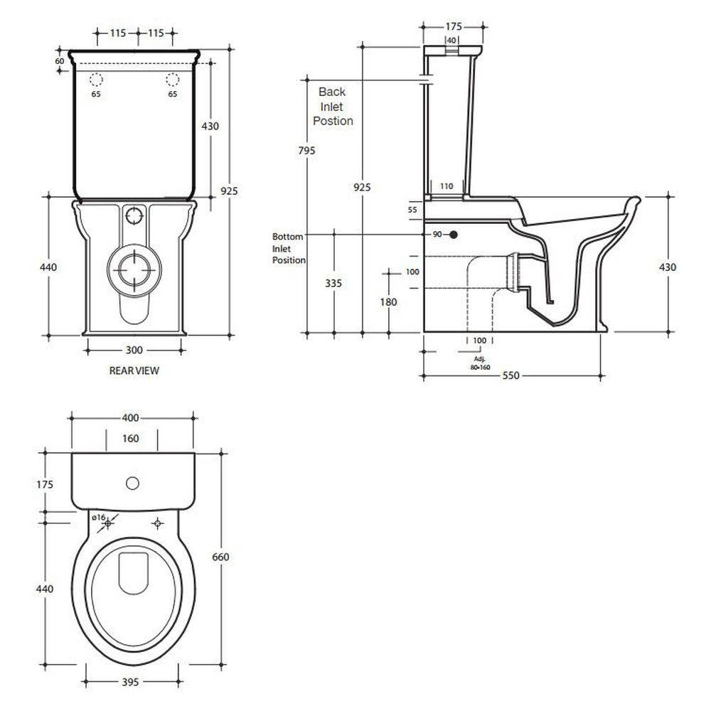 Studio Bagno Impero Back To Wall Suite - Complete