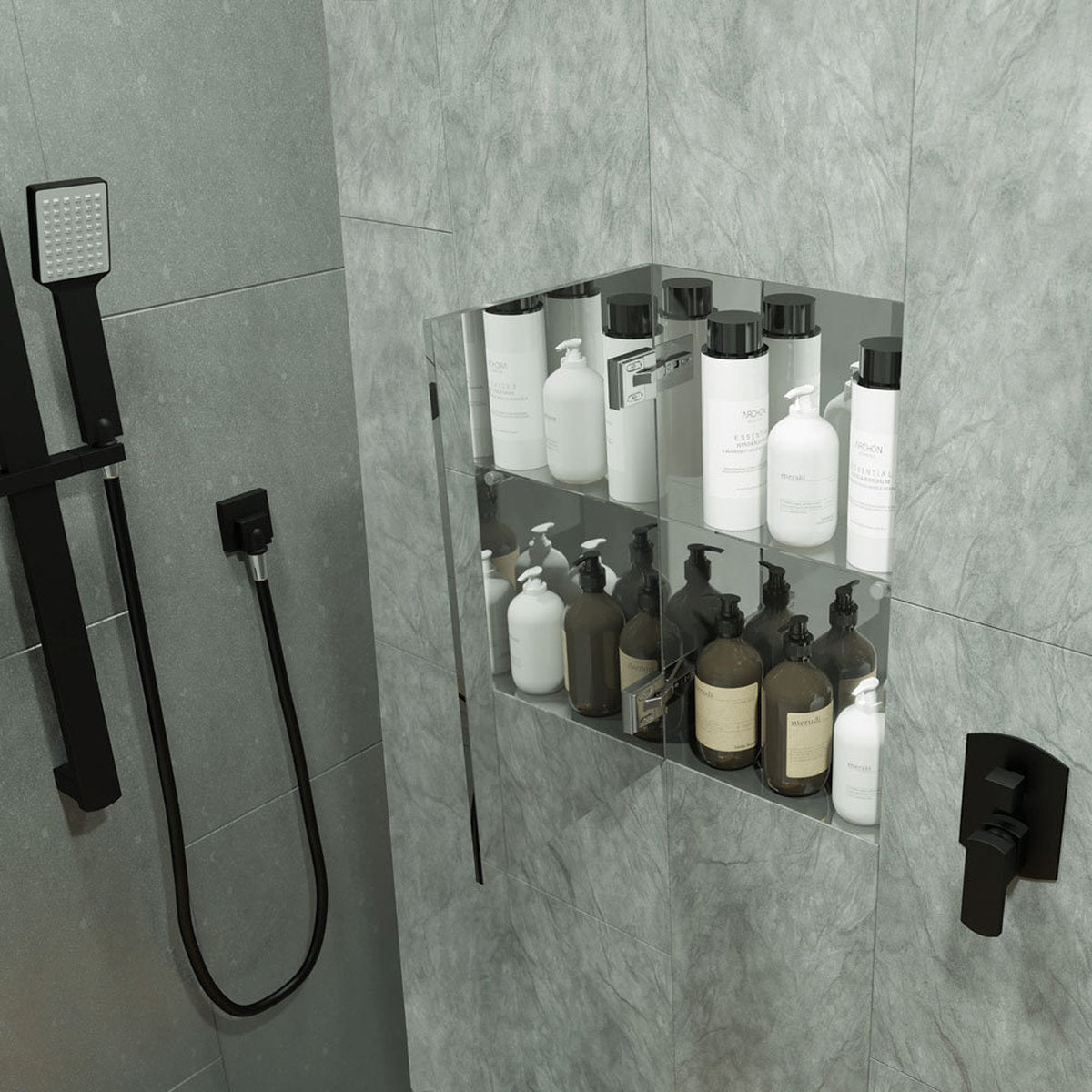 Fienza Invisicab Concealed Bathroom Cabinet, 600x300mm