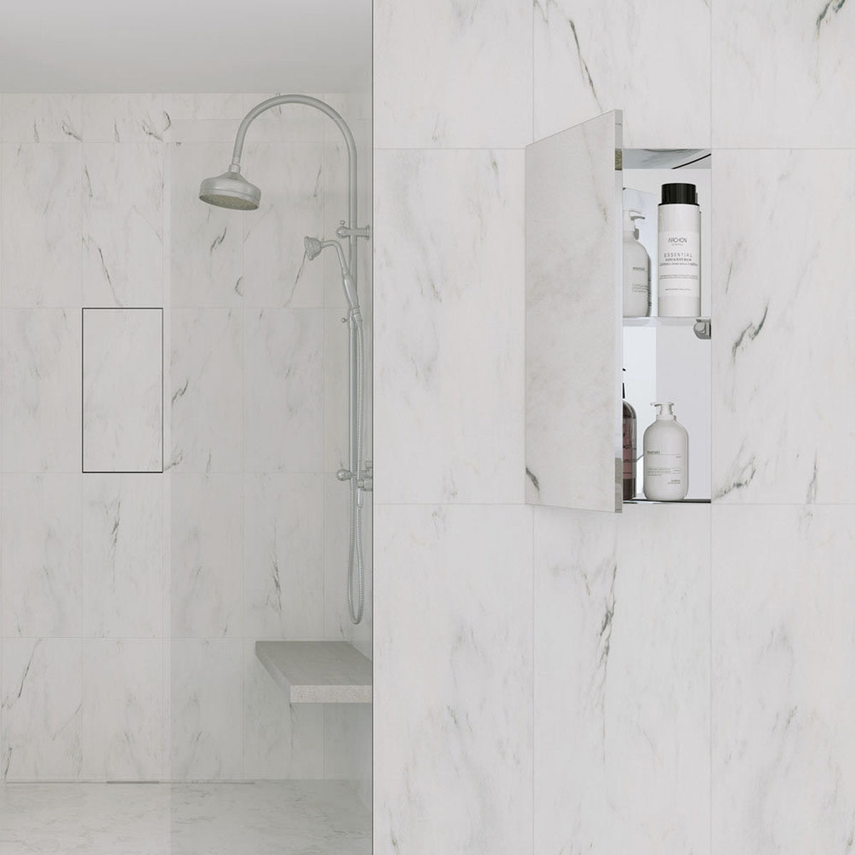 Fienza Invisicab Concealed Bathroom Cabinet, 600x300mm