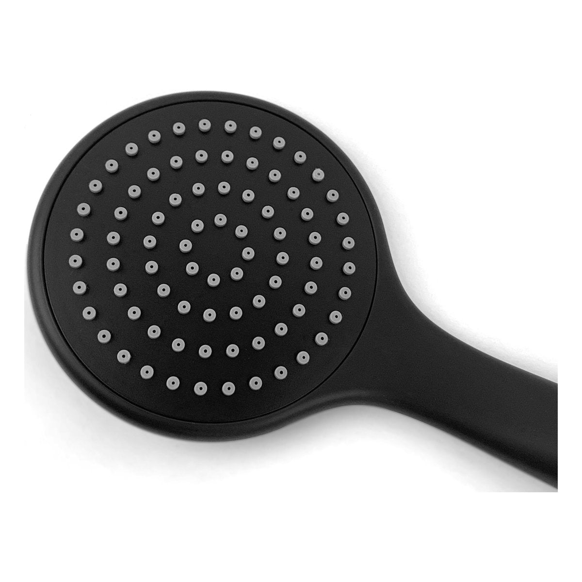Otti Pavia Black Shower Rail with Round Handheld Shower Piece