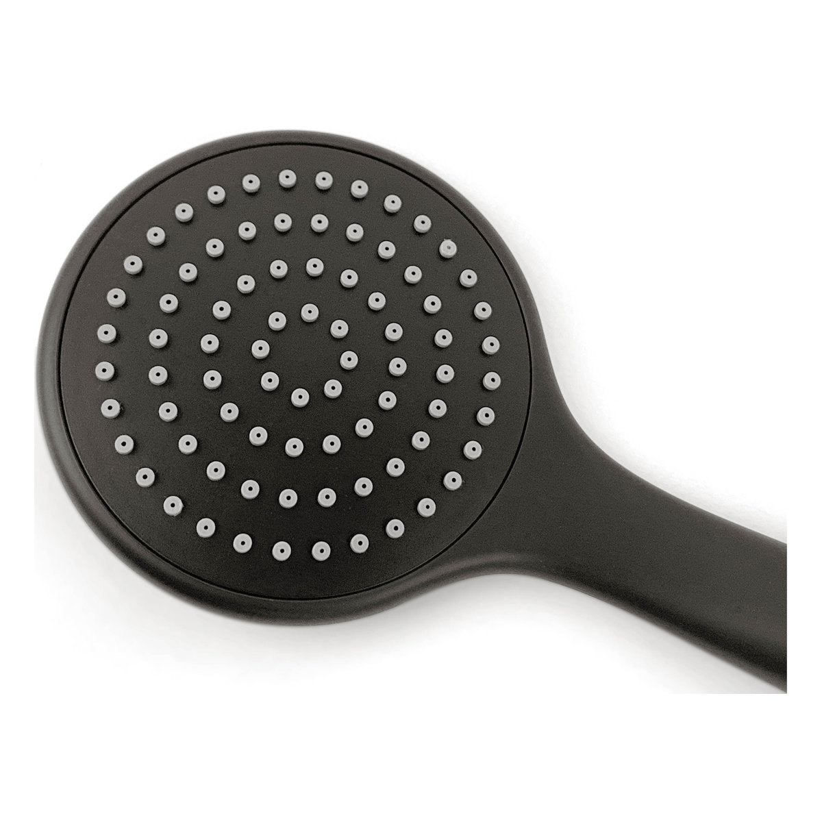 Otti Pavia Gun Metal Shower Rail with Round Handheld Shower Piece