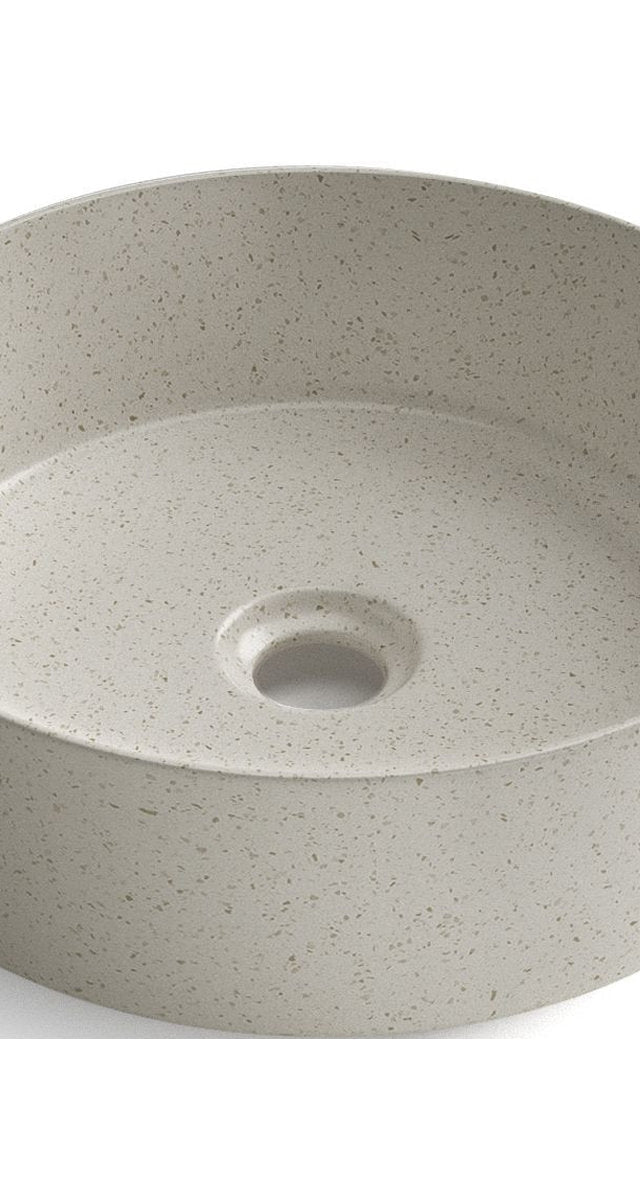 Otti Artis 88 Above Counter Carbon Grey Round Basin No Tap Hole 355x355x120