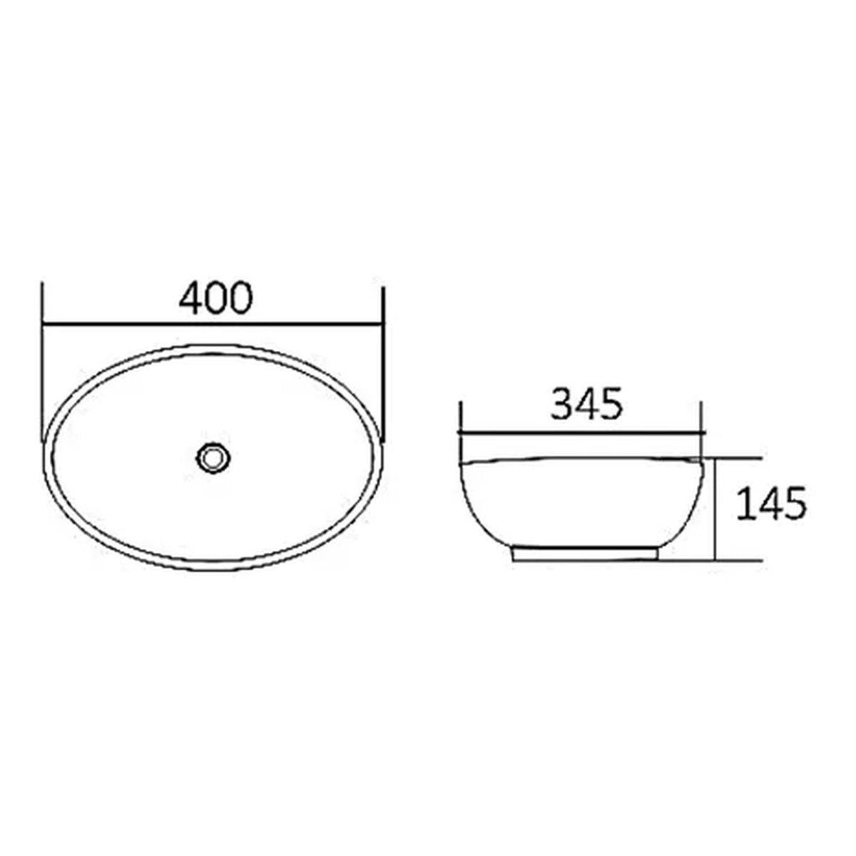 Otti Artis Oval 400x345x145 Basin