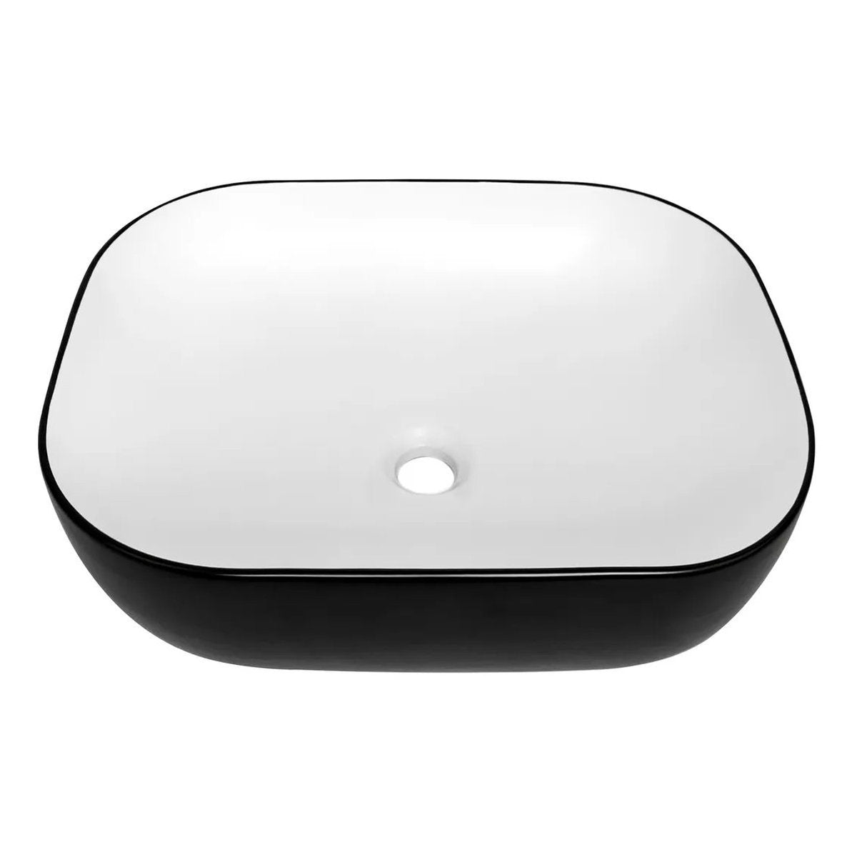 Otti Artis Square 500x395x140 Matte Black & Matte White Basin