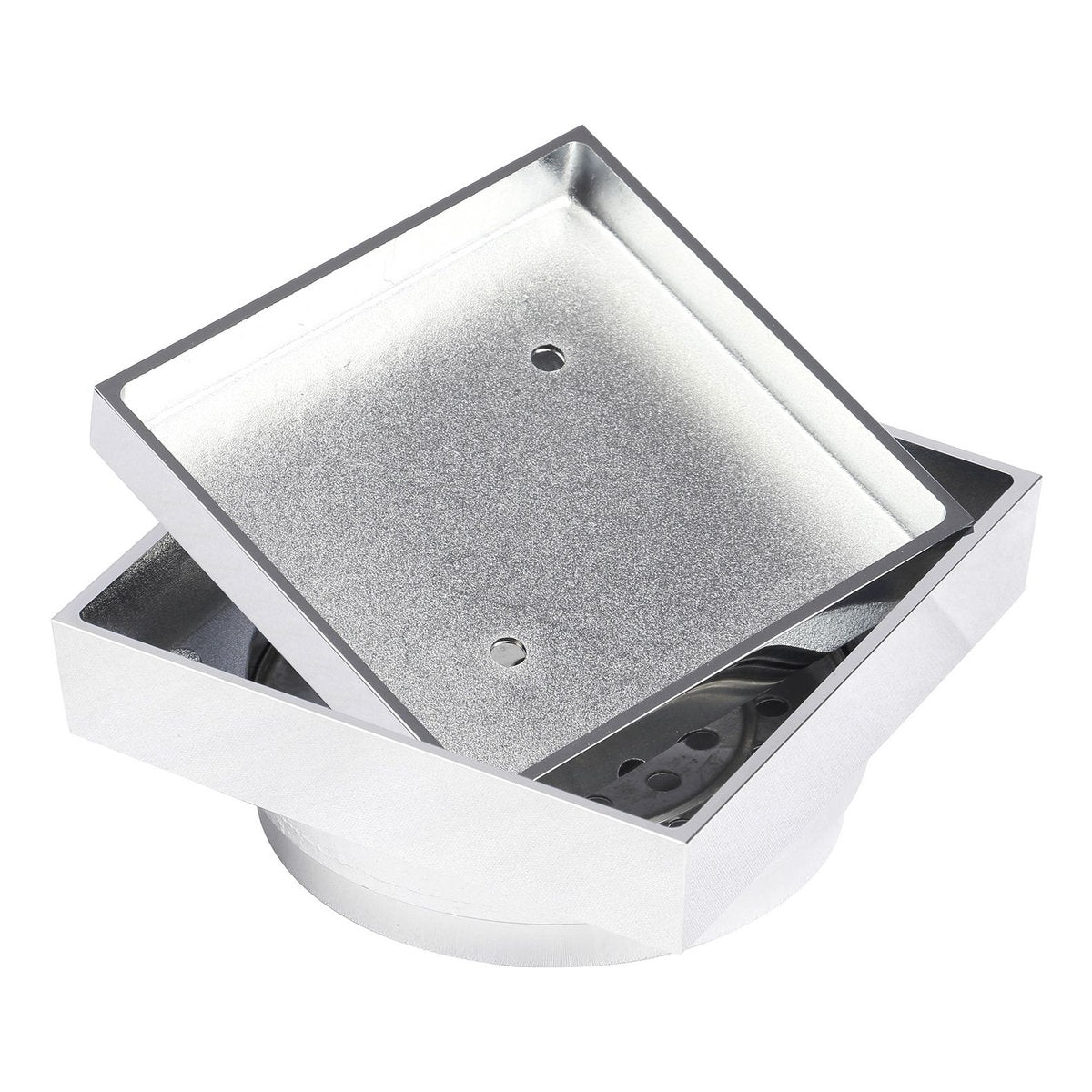 Otti Smart 114 Brass Chrome Square Tiles Waste