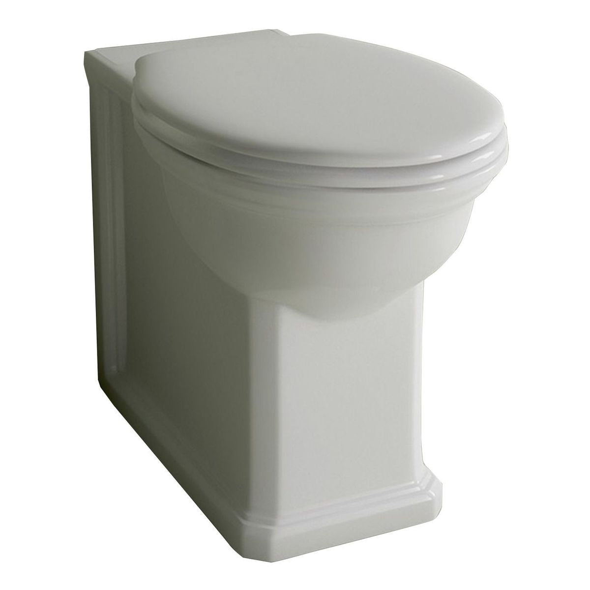 Studio Bagno Impero Rimless Wall Faced Pan, Gloss White