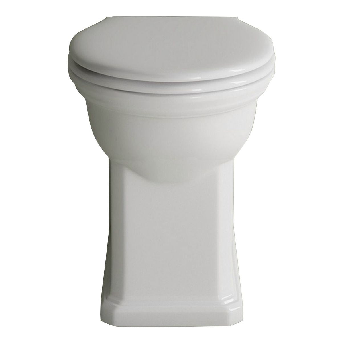 Studio Bagno Impero Rimless Wall Faced Pan, Gloss White