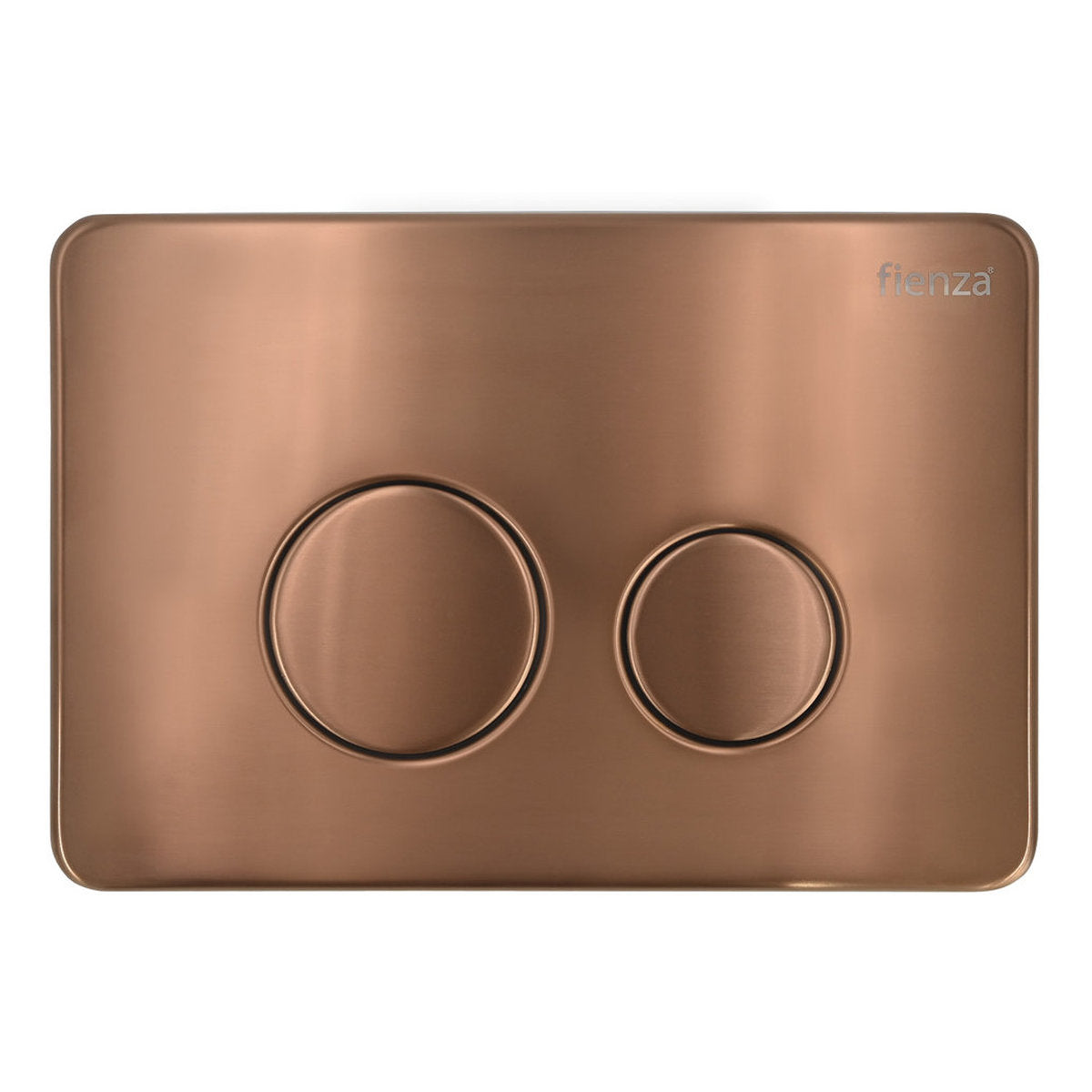 Fienza Fienza R&T Round Button Flush Plate, Brushed Copper