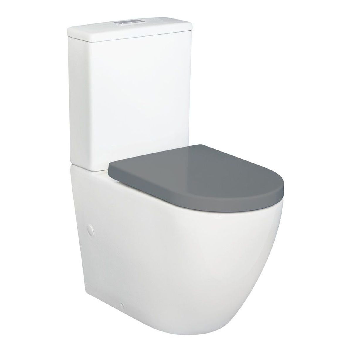 Fienza Alix Back-to-Wall Toilet Suite with Grey Seat