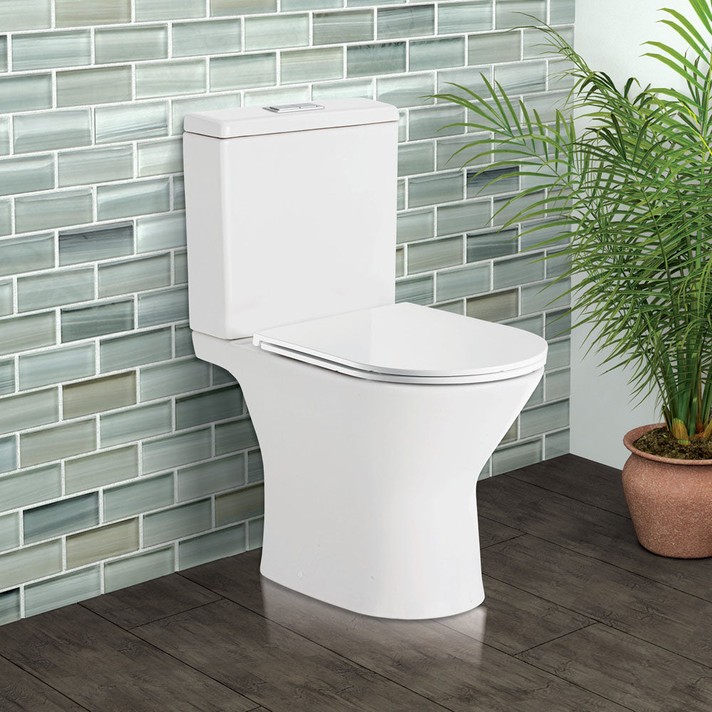 Chica Close-Coupled Toilet Suite, Slim Seat