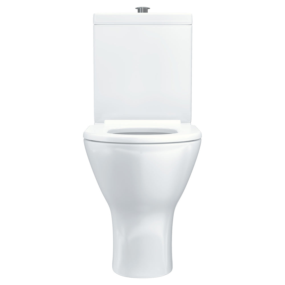 Fienza Delta Care Back-to-Wall Toilet Suite, Raised Buttons