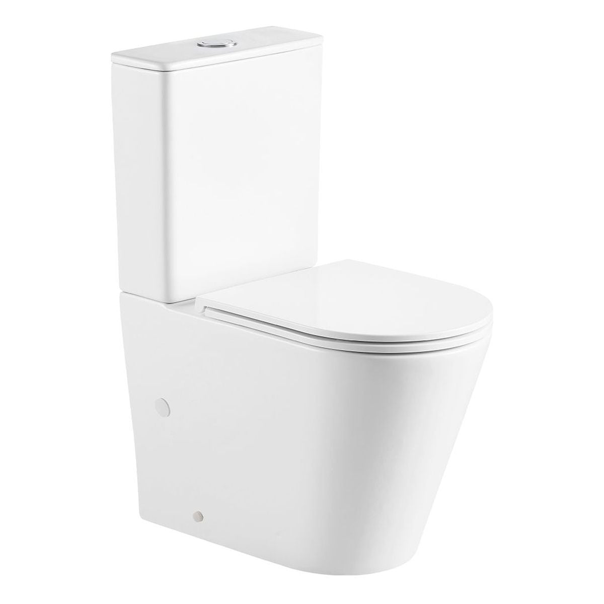 Isabella Slim Cistern Back-to-Wall Toilet Suite, Gloss White with Slim Seat