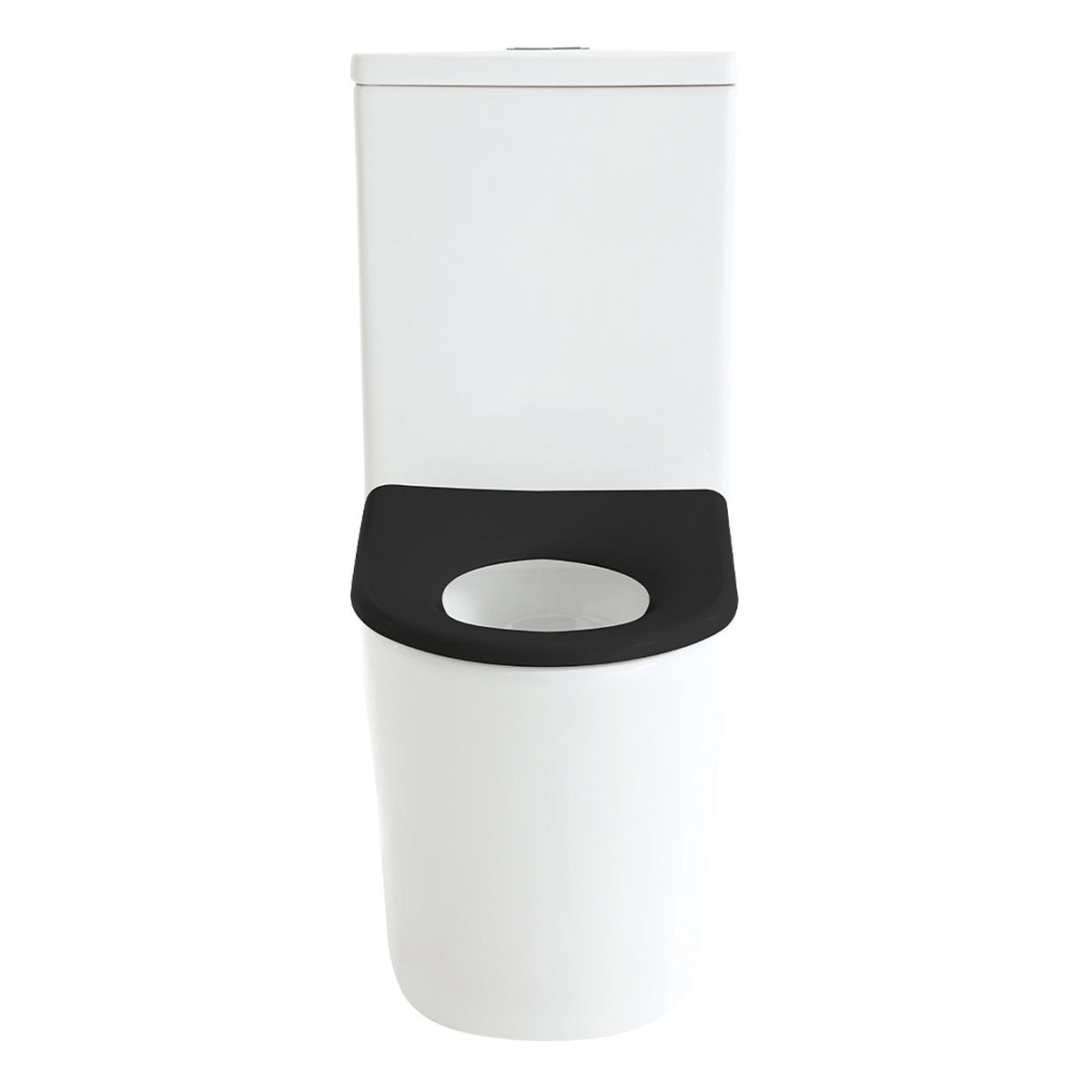 Fienza Isabella Junior Tornado Flush Back-to-Wall Toilet Suite, Black Seat