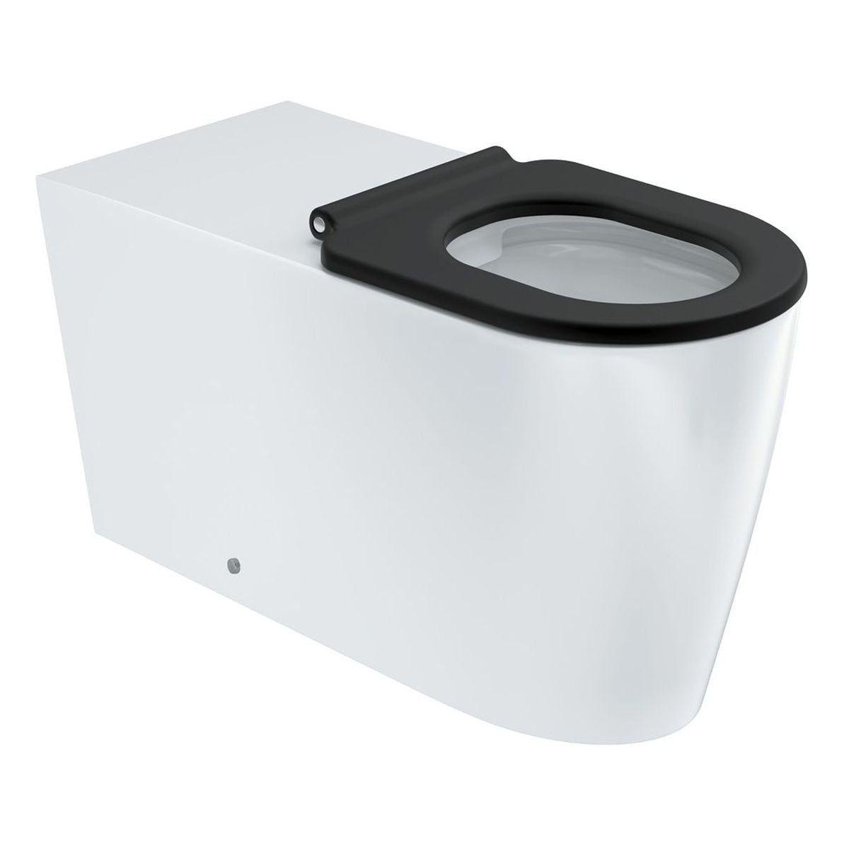 Fienza Isabella Care Wall-Faced Toilet Suite with Black Seat