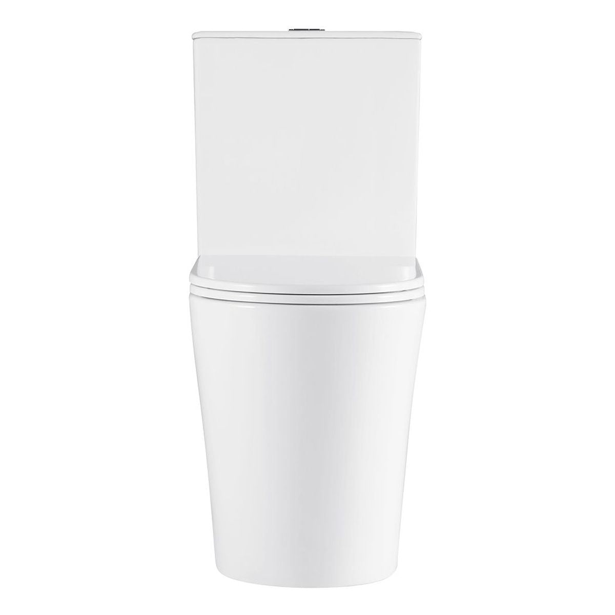 Kaya Tornado Flush Slim Cistern Back-to-Wall Toilet Suite, Gloss White with Slim Seat
