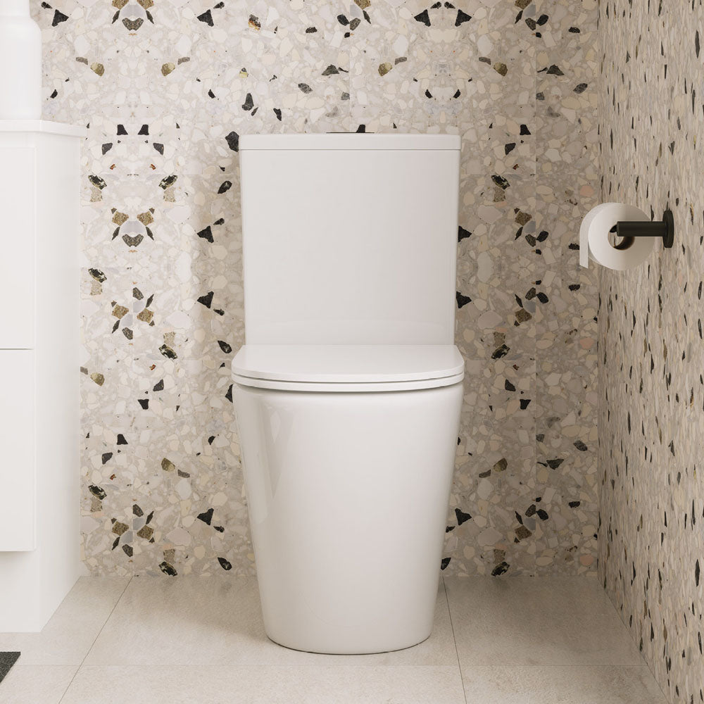 Fienza Kaya Tornado Flush Back-to-Wall Toilet Suite with Slim Seat