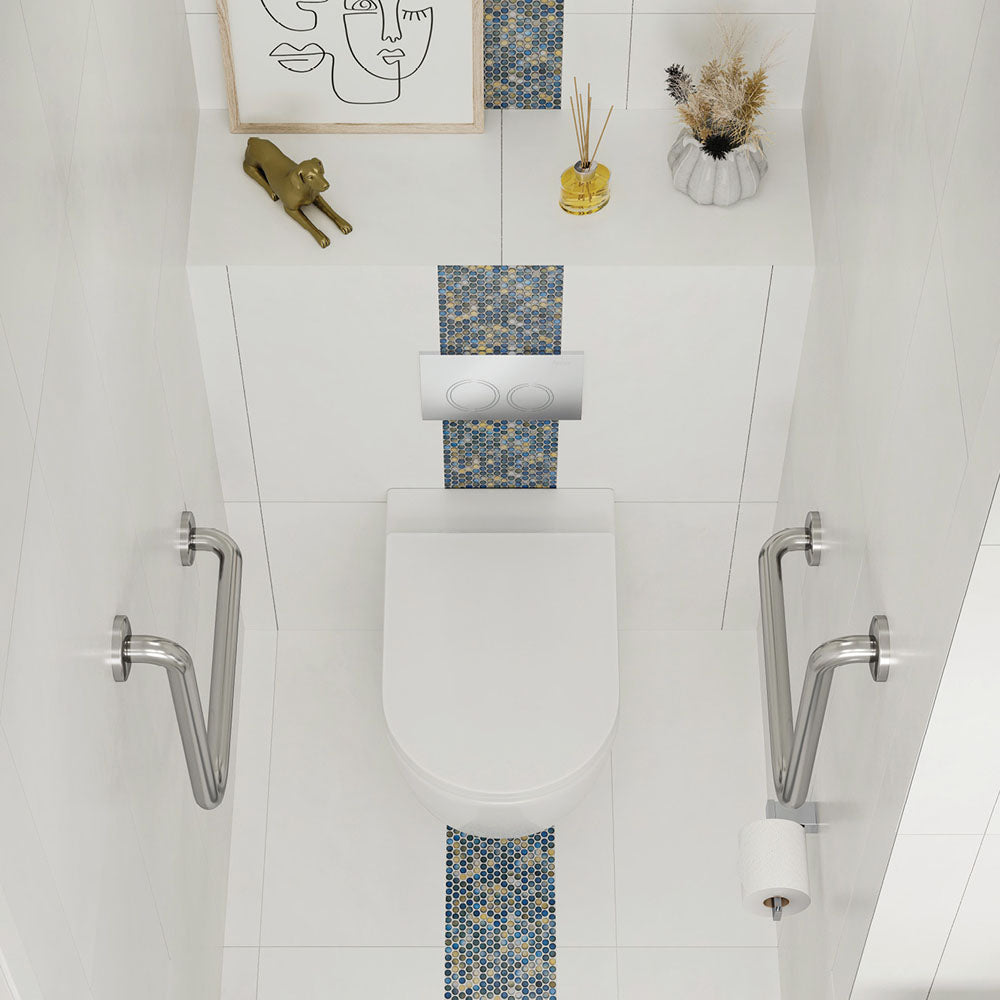 Fienza Alix Ambulant Wall-Faced Toilet Suite, Slim Seat