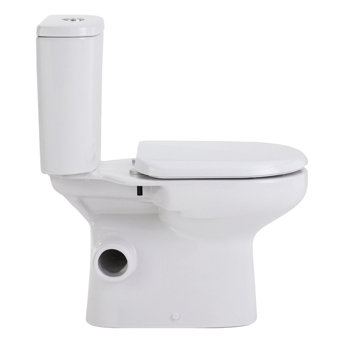 Fienza Petra Close-Coupled Toilet Suite, Left Skew Trap, Gloss White