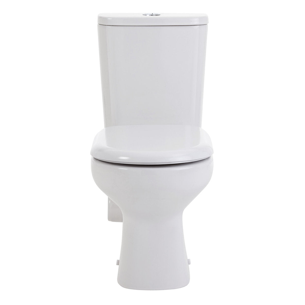 Fienza Petra Close-Coupled Toilet Suite, Left Skew Trap, Gloss White