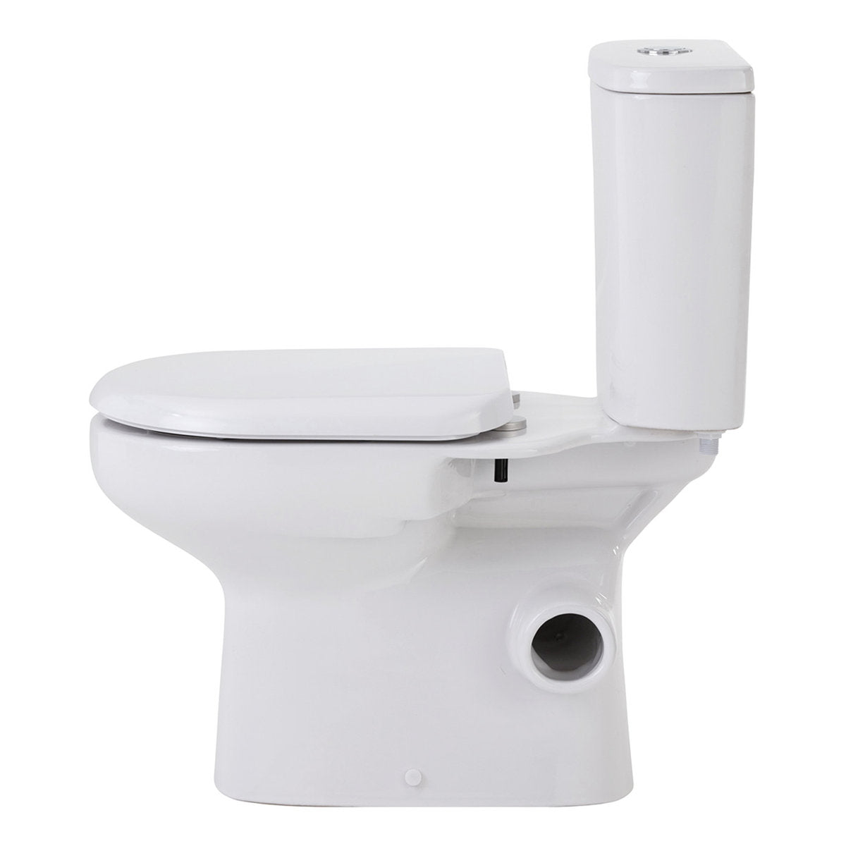 Fienza Petra Close-Coupled Toilet Suite, Right Skew Trap, Gloss White