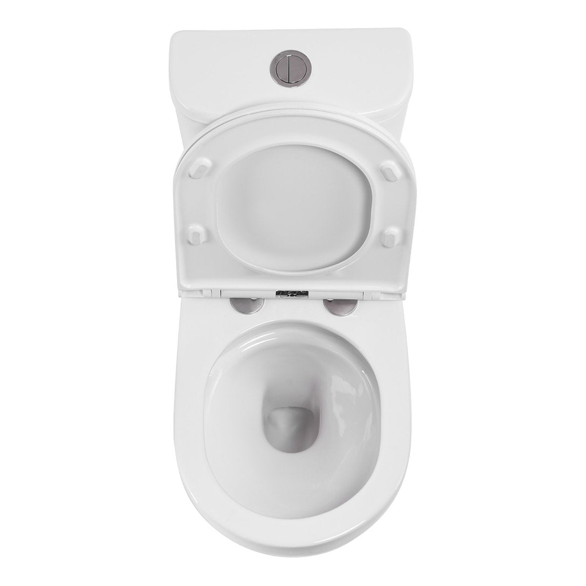 Fienza Petra Close-Coupled Toilet Suite, Right Skew Trap, Gloss White