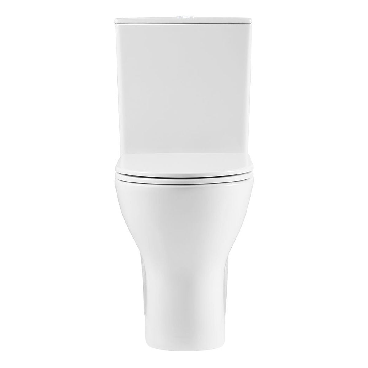 Tono Tornado Flush Slim Cistern Back-to-Wall Toilet Suite, Gloss White with Slim Seat
