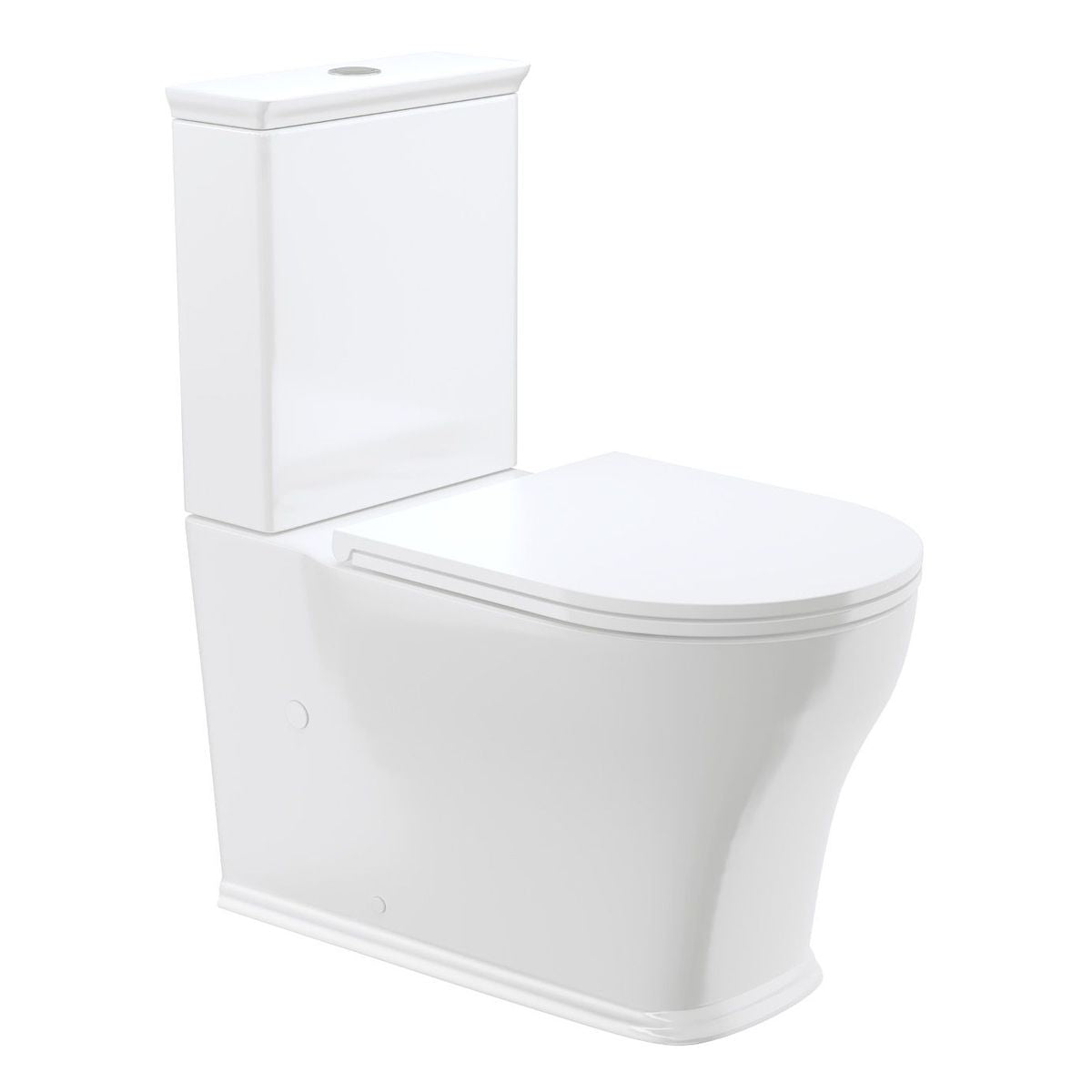 Fienza Lillian Tornado Flush Back-to-Wall Toilet Suite, Slim Seat