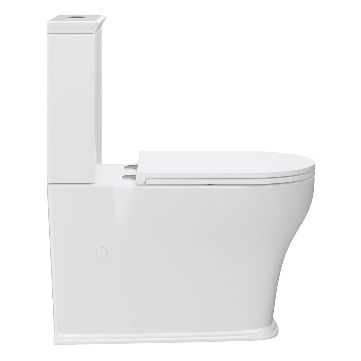 Fienza Lillian Tornado Flush Back-to-Wall Toilet Suite, Slim Seat
