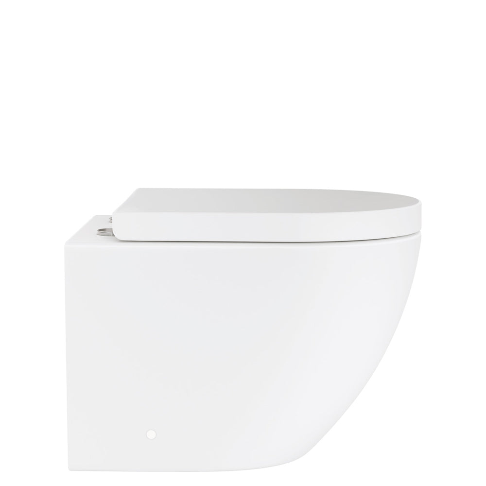 Fienza Koko Tornado Flush Wall Hung Toilet Suite - Matte White