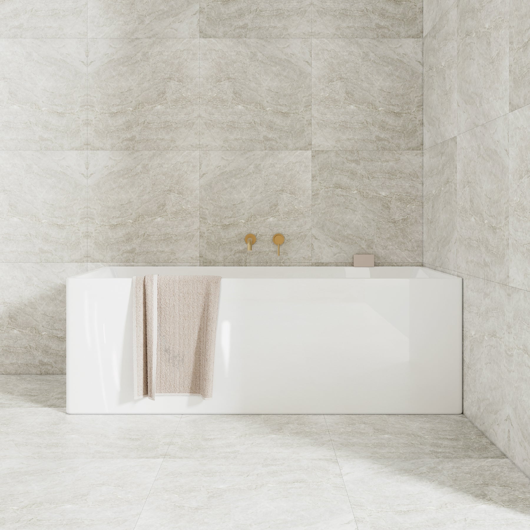 Milano 1300mm Multi-Fit Bath, Gloss White