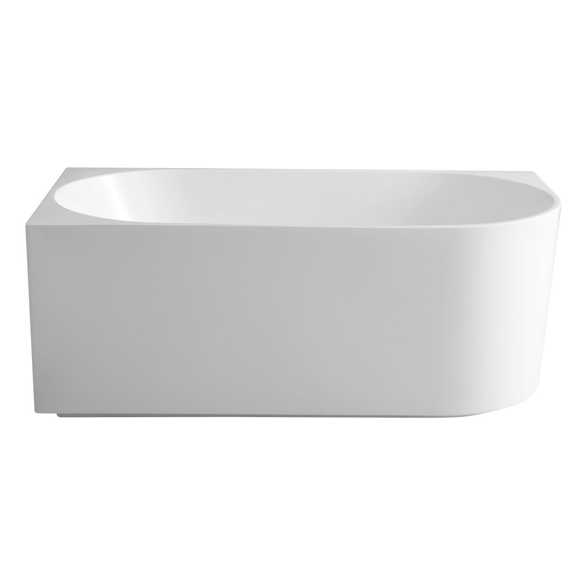 Elivia 1700mm Left Corner Bath, Gloss White