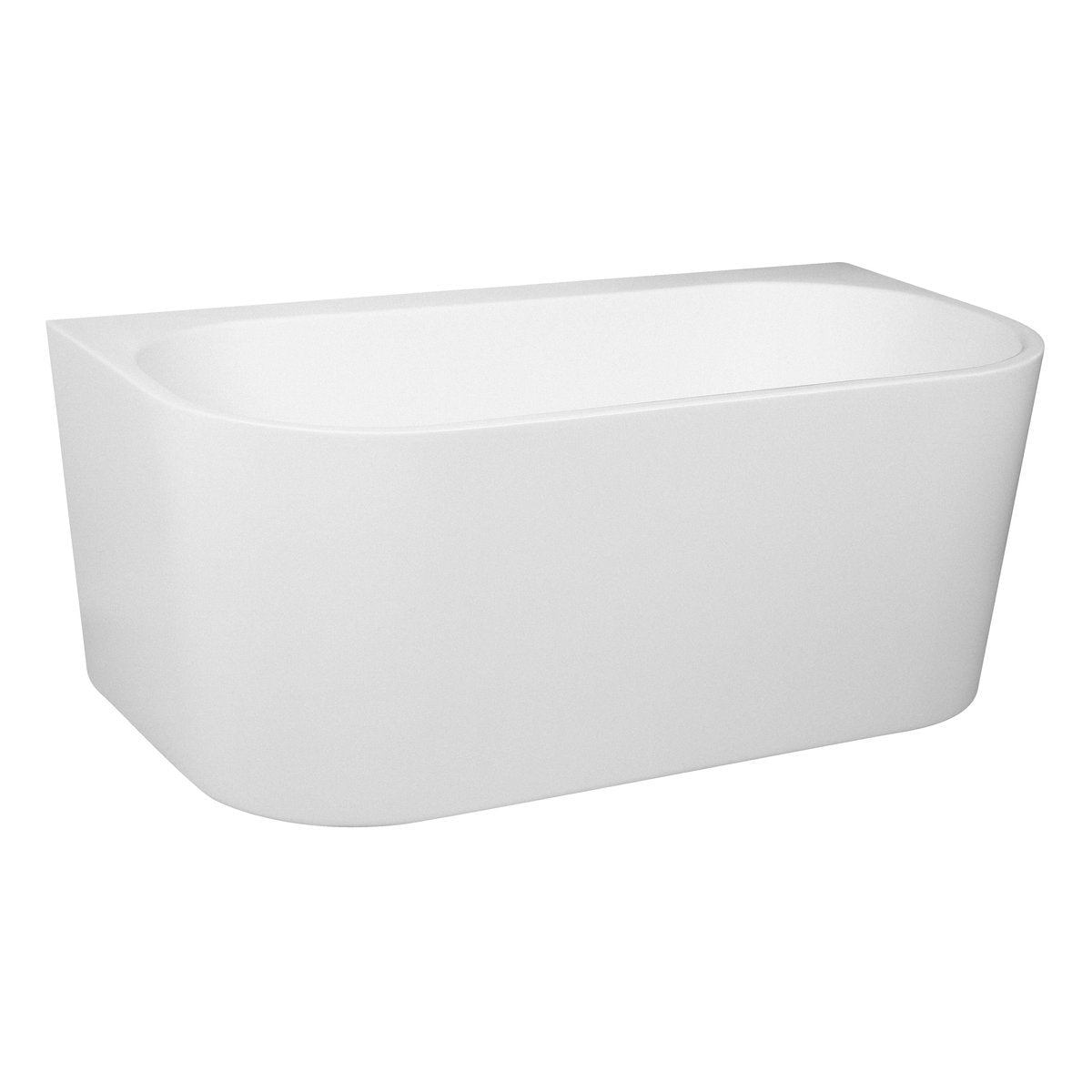 Soothe 1700mm Back to Wall Freestanding Bath, Gloss White