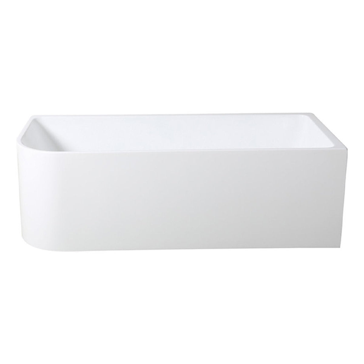 Stella 1700mm Right Corner Bath, Matte White