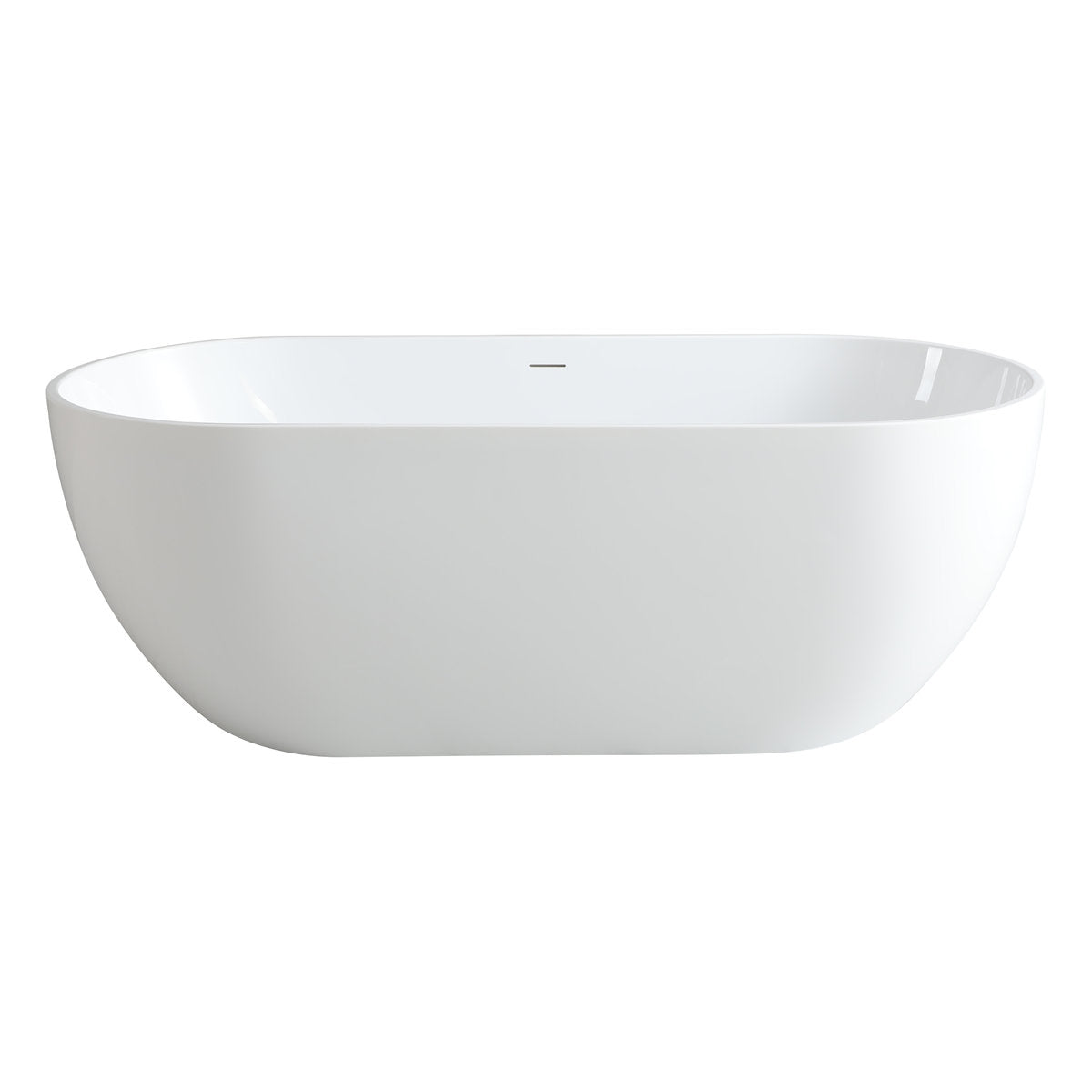 Olivia 1500mm Freestanding Bathtub, Gloss White