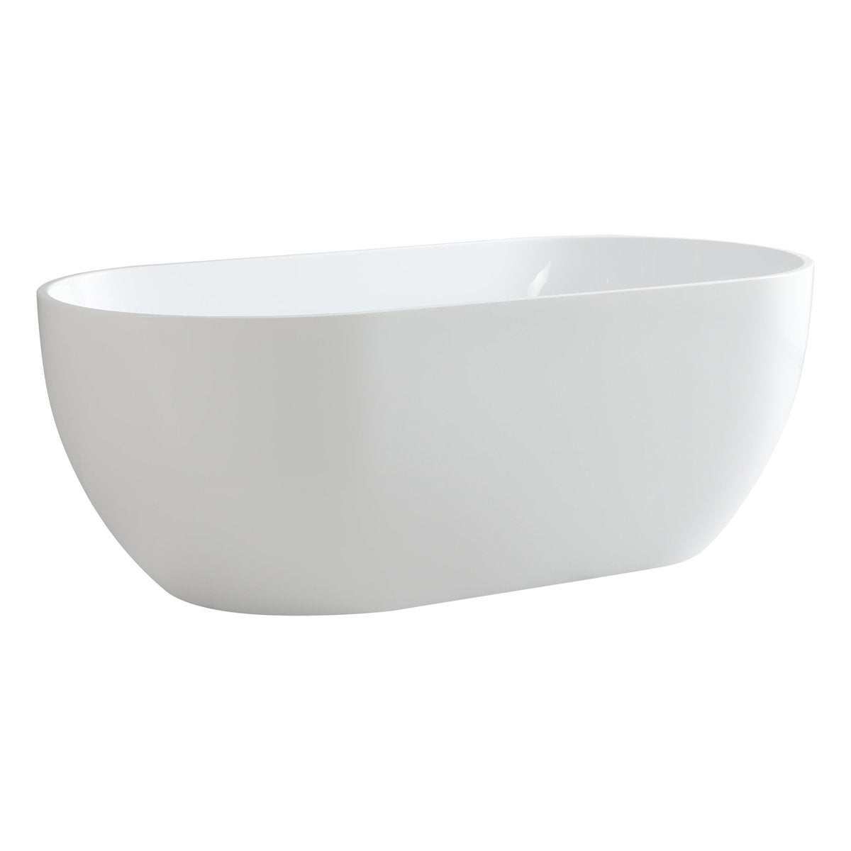 Olivia 1500mm Freestanding Bathtub, Matte White