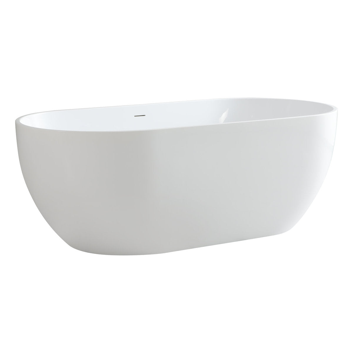 Olivia 1700mm Freestanding Bathtub, Gloss White