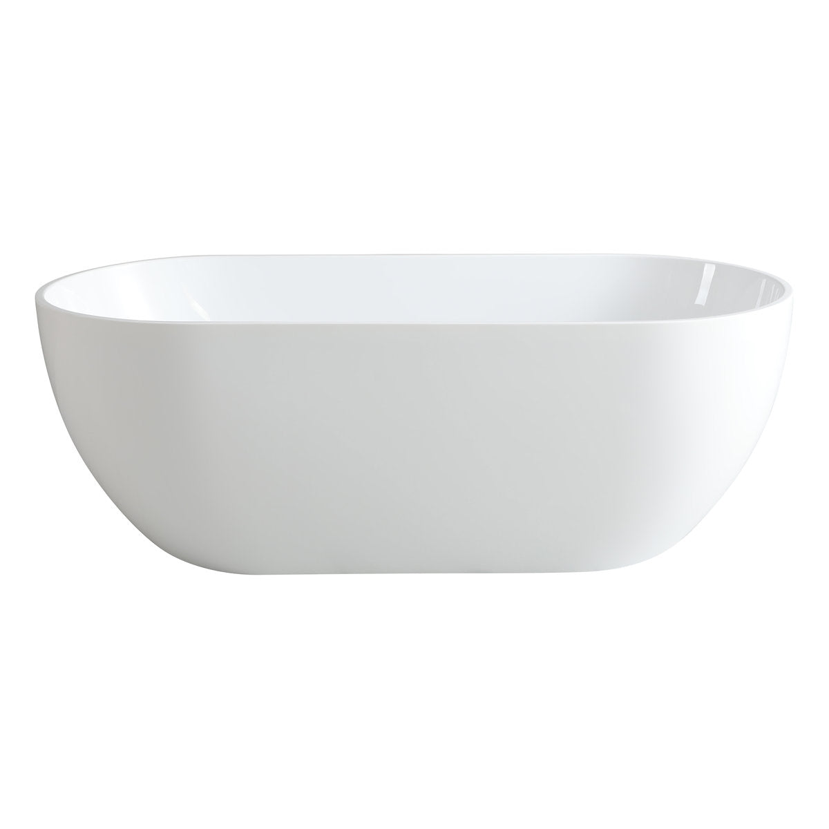 Olivia 1700mm Freestanding Bathtub, Gloss White