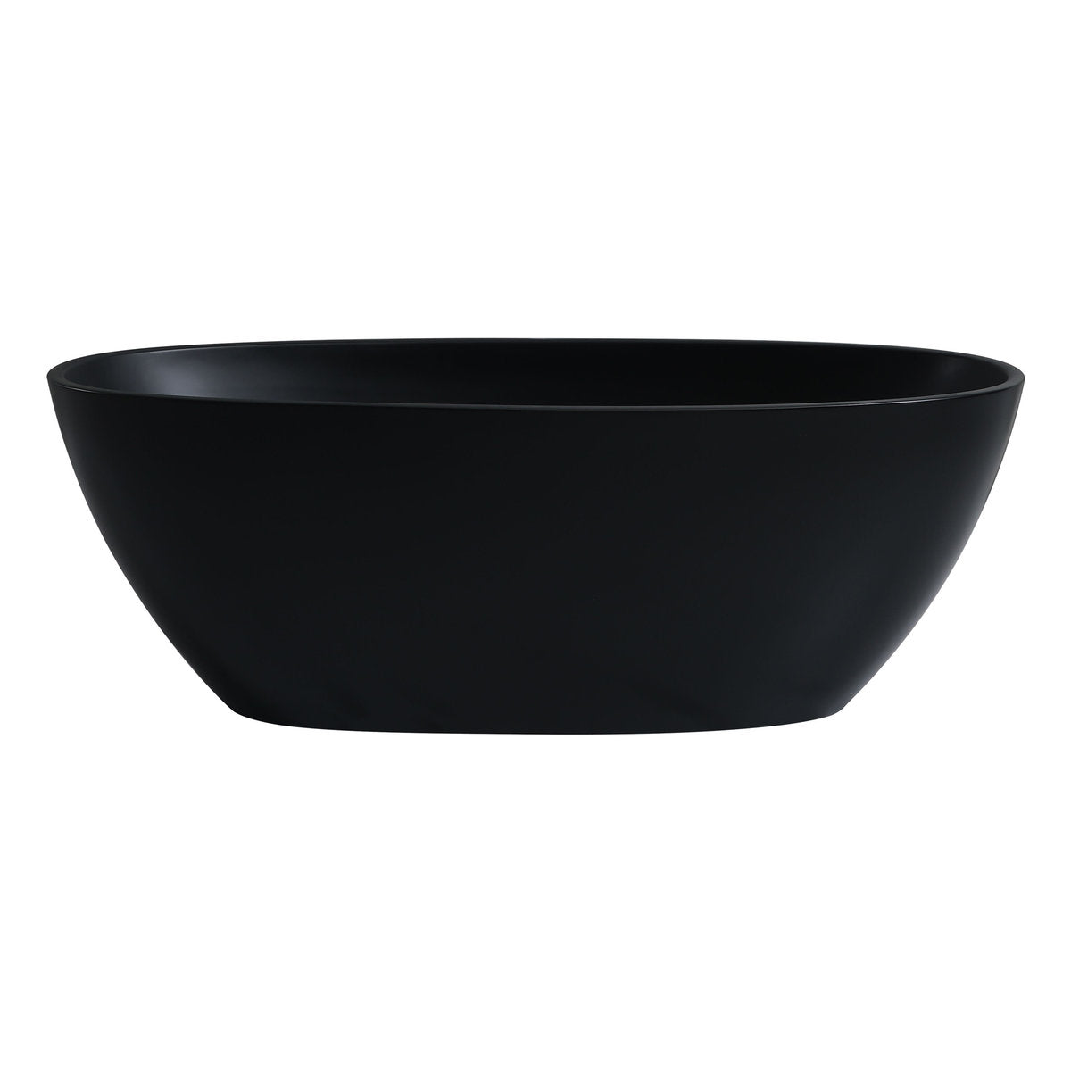 Stella 1700mm Freestanding Bathtub, Full Matte Black
