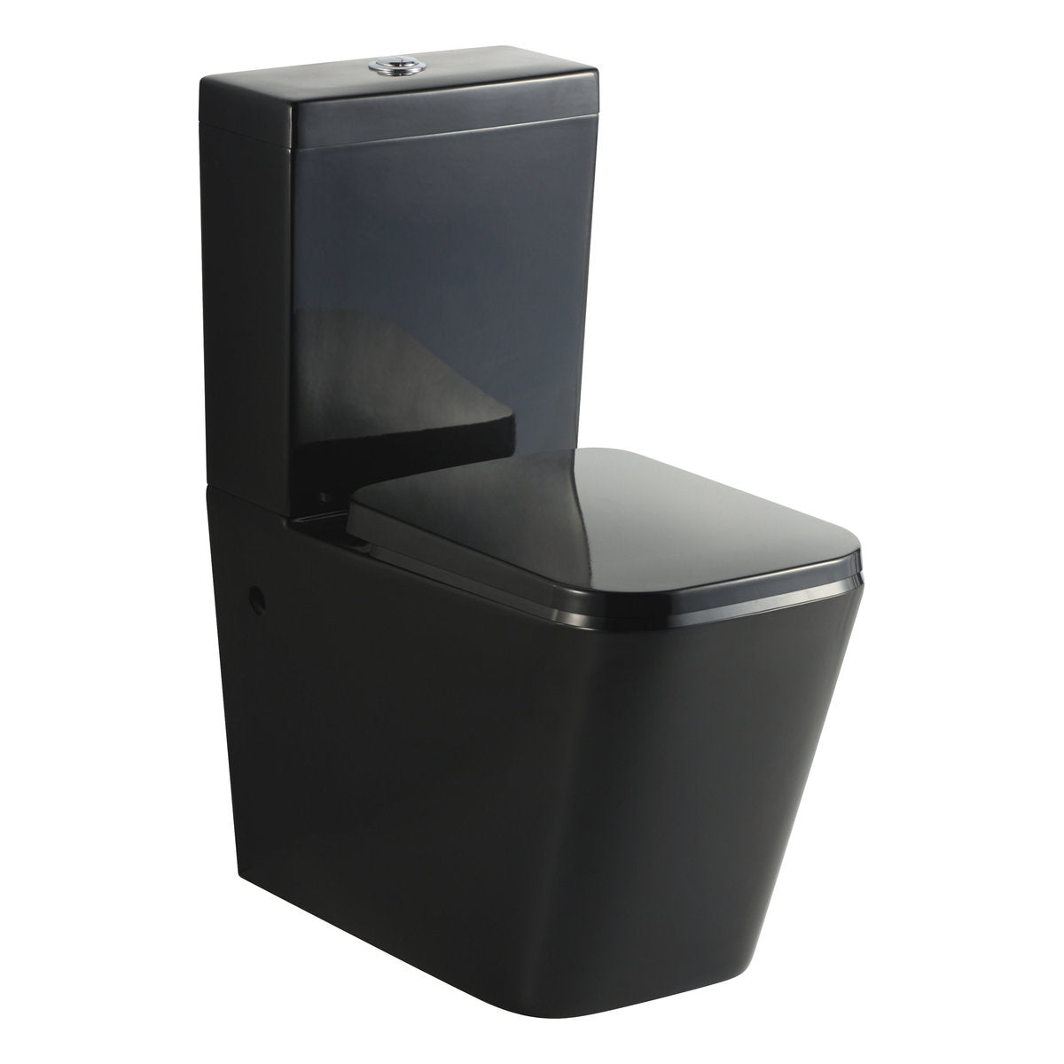 Qubist Black Boxrim Toilet Suite