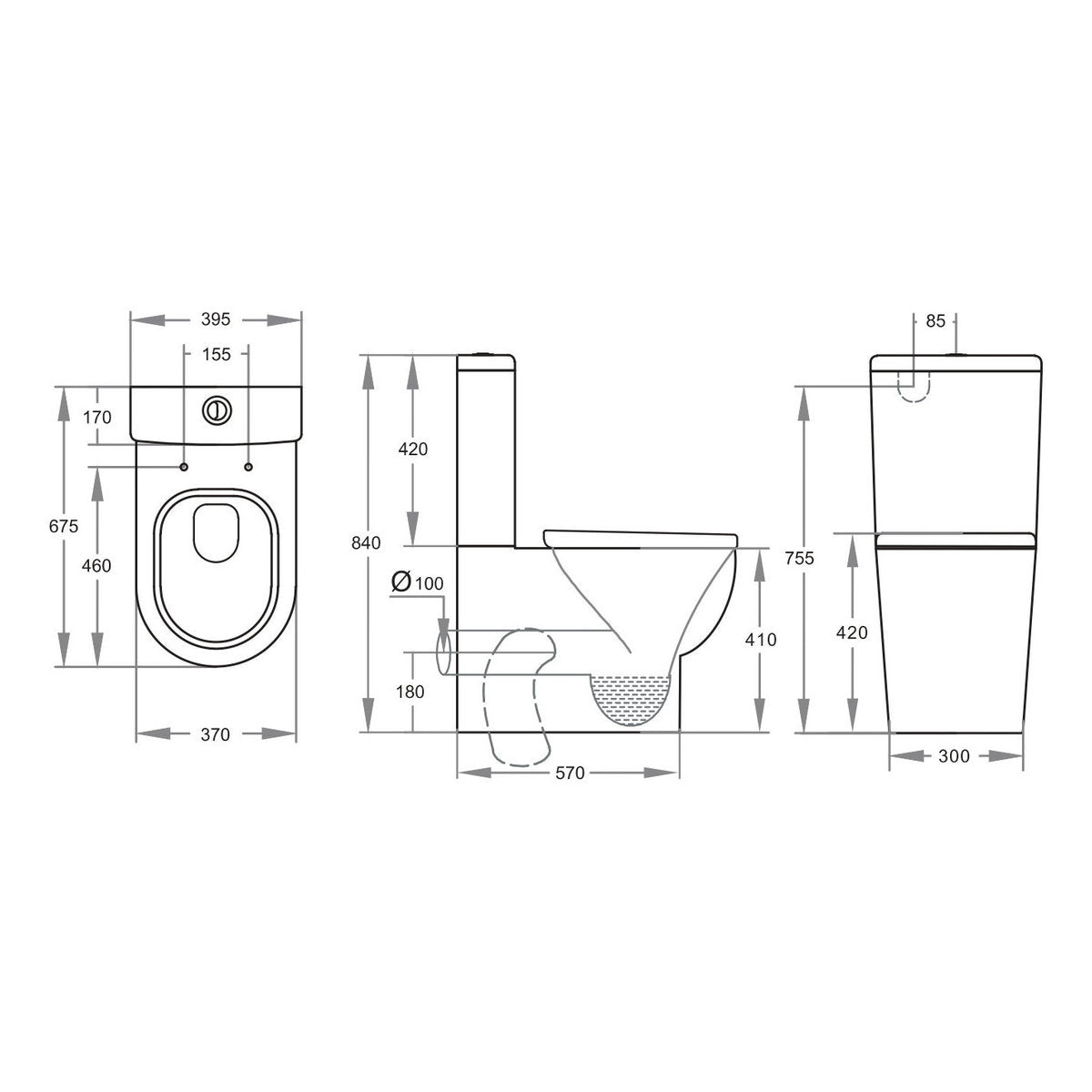 Pola Boxrim Toilet Suite