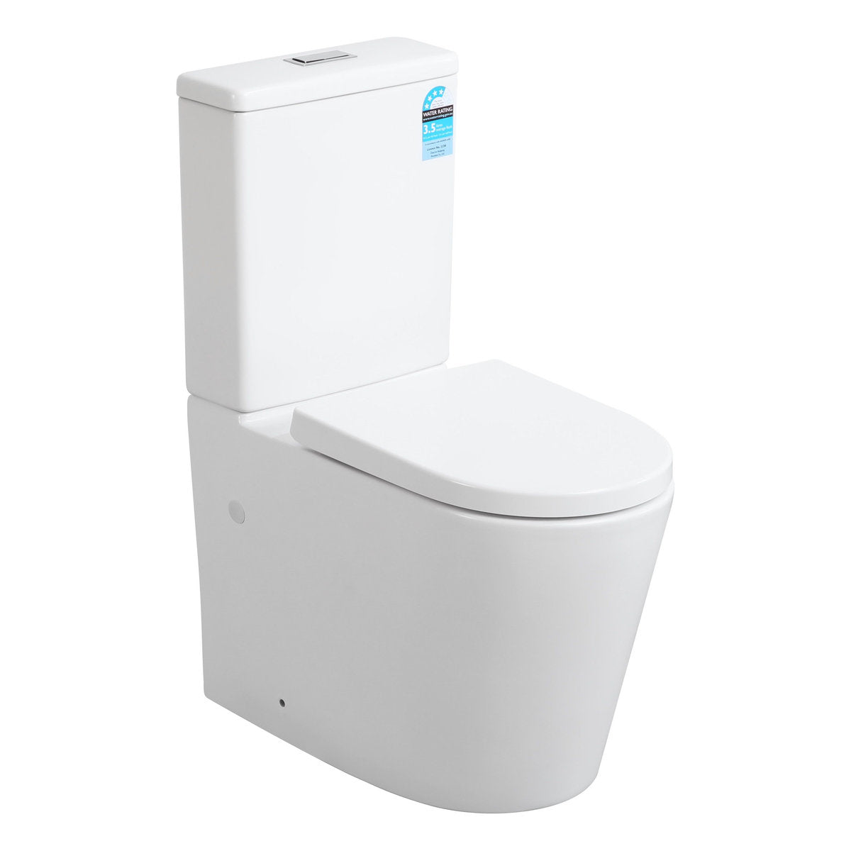 Avis Matte White Rimless Toilet Suite