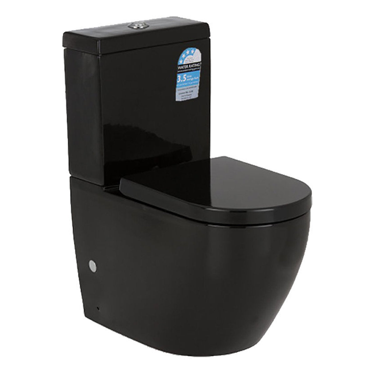 Veda Matte Black Tornado Toilet Suite