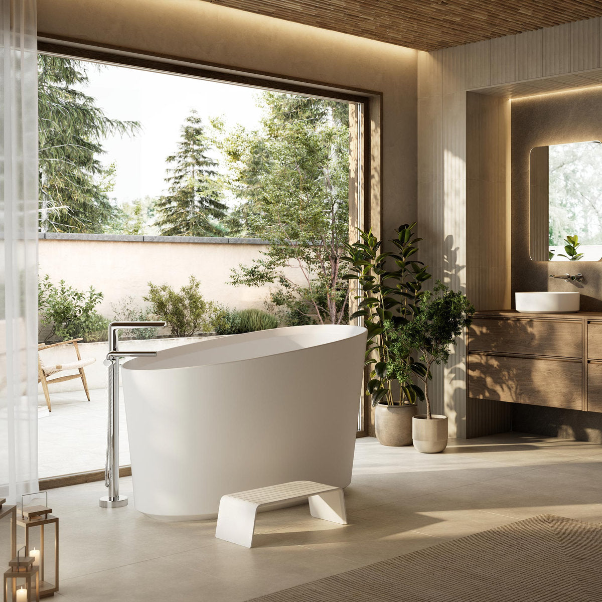 Victoria + Albert Kerid 1400 Bath - Matte White