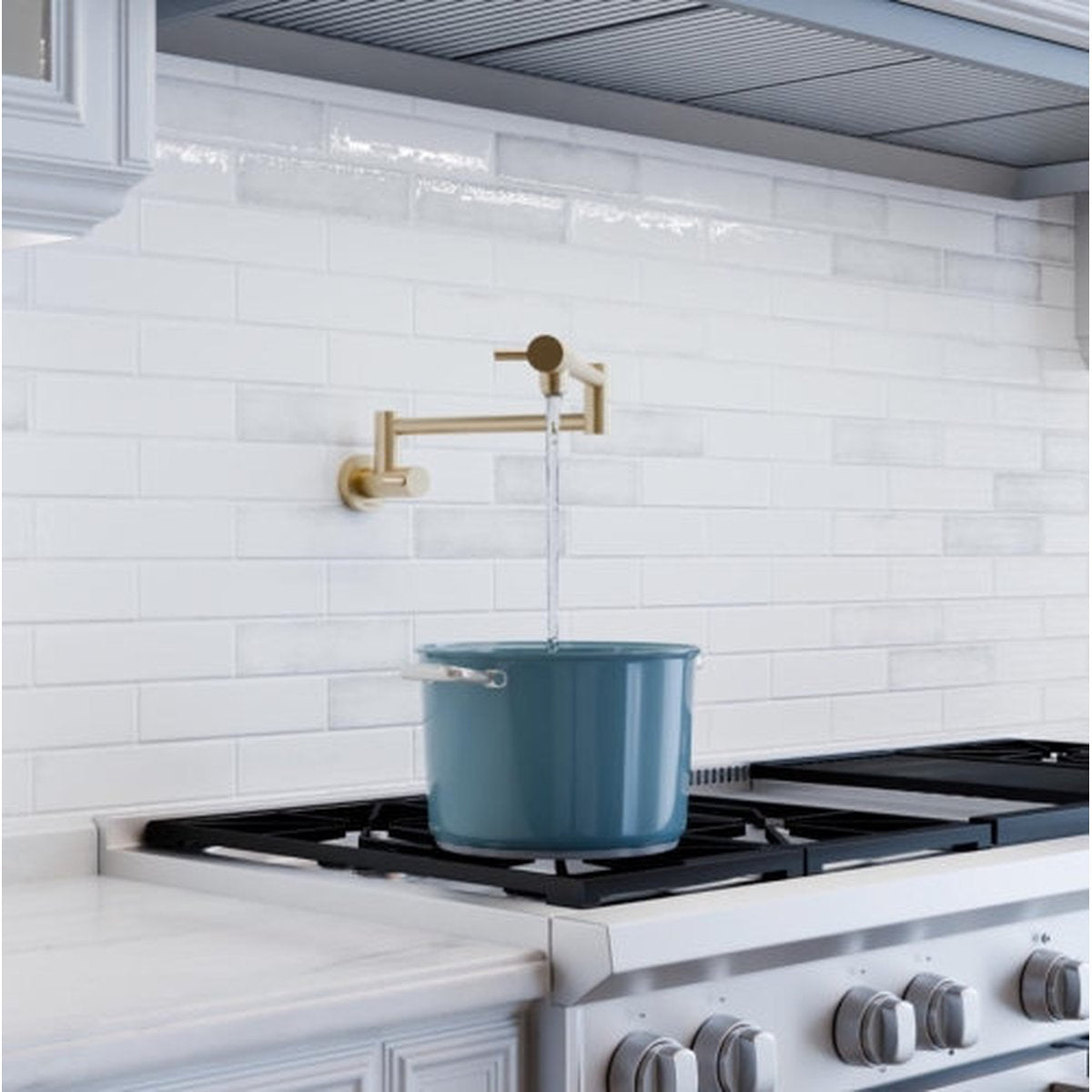 Fienza Kaya Pot Filler, Matte Black - Lead Free