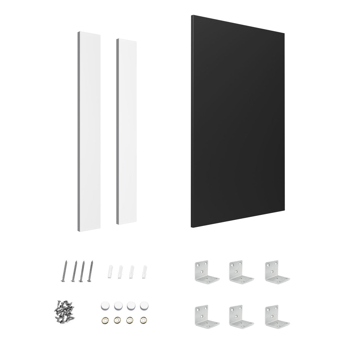 Otti End Panel 880x580x16 Polyurethane Black with installation Kit
